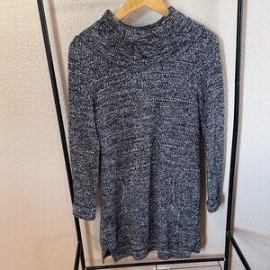 Duluth Trading Co Black and White Knit Sweater Dress